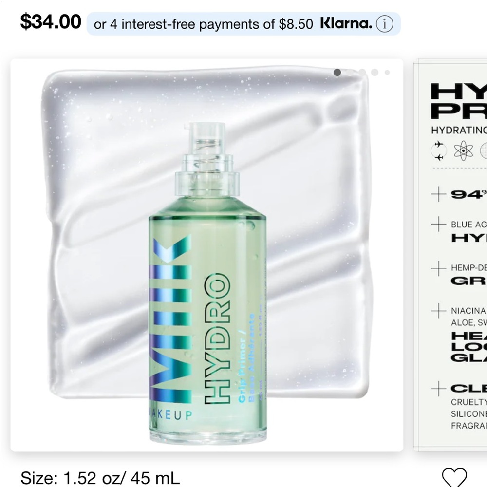 MILK hydro grip primer